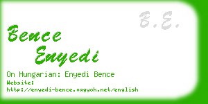 bence enyedi business card